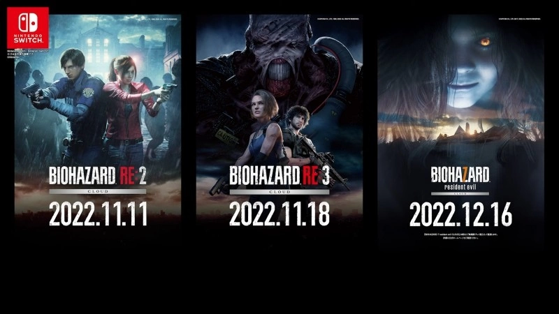 《生化危机 2》、《生化危机 3》＆《生化危机 7》Switch 云端版发售日决定