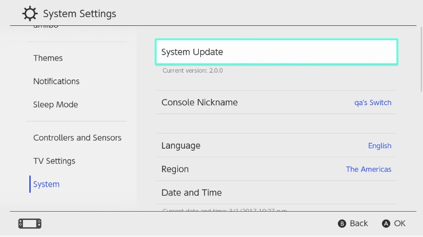 任天堂 Switch 15.0.1 系统更新发布