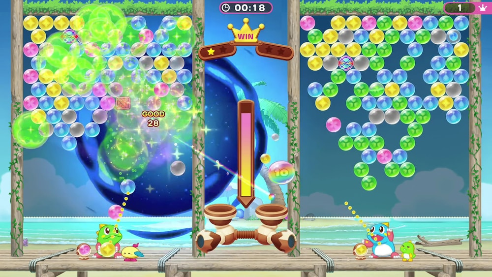 《益智泡泡龙：一起泡泡战！》将收录合作游戏内容《益智泡泡龙vs太空侵略者》