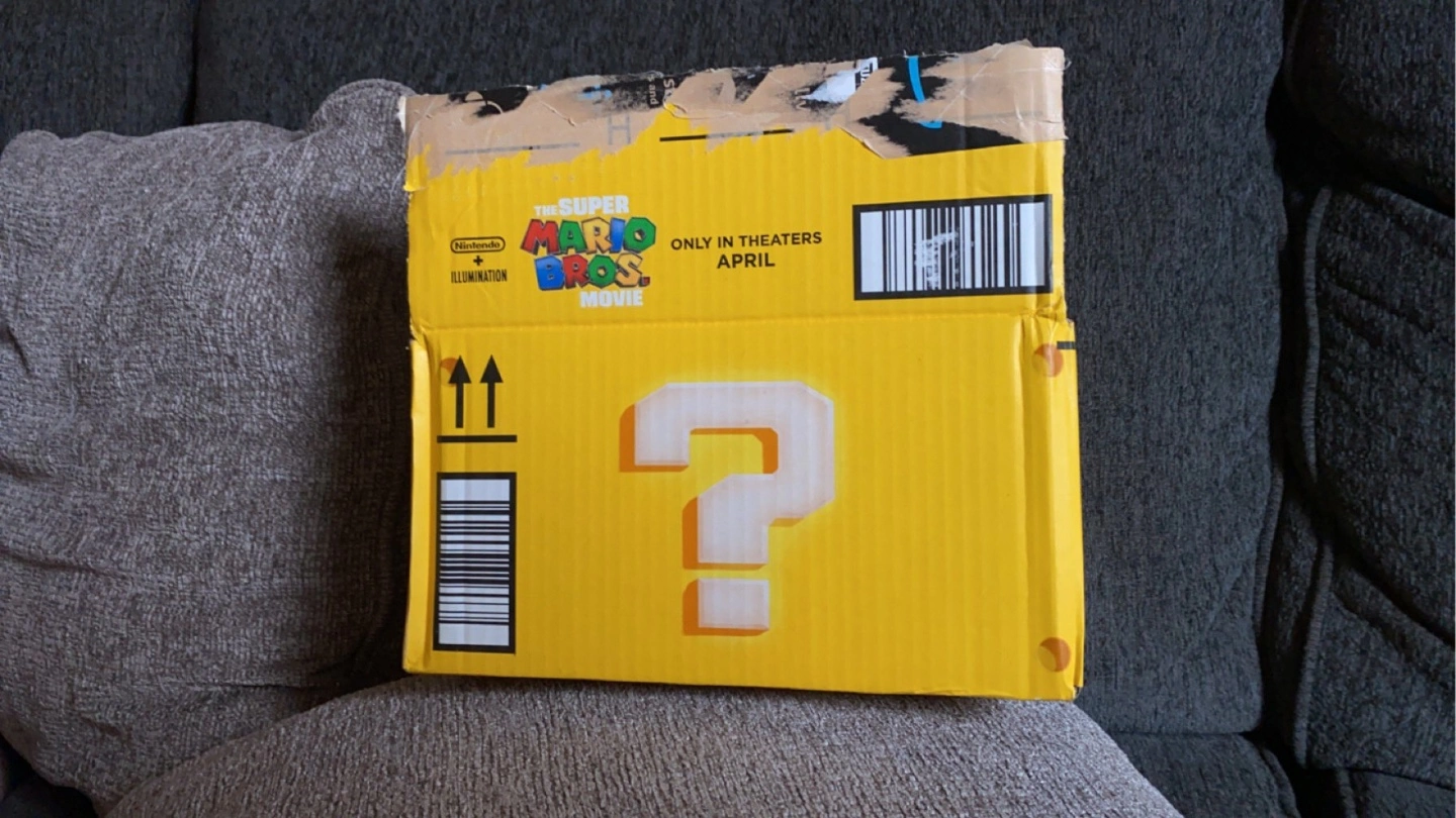 《超级马力欧兄弟 大电影》即将上映，Amazon推出「问号方块」主题物流纸箱