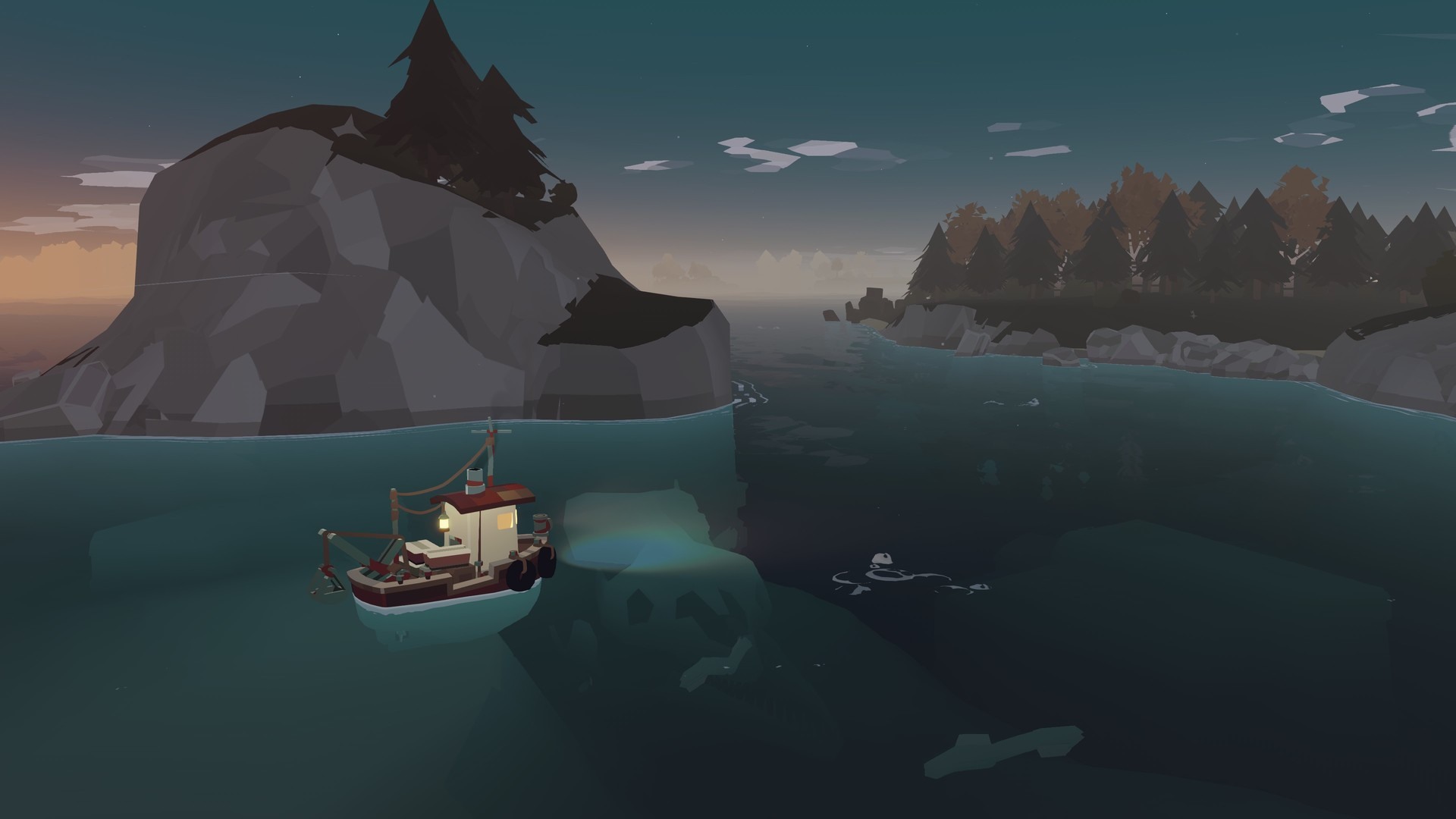 洛夫克拉夫特式钓鱼冒险游戏《拖捞网捕鱼DREDGE》公开实机游玩视频
