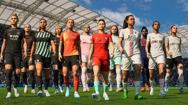 《国际足盟大赛23》推出NWSL及UWCL女子足球联赛内容反种族歧视球衣登场