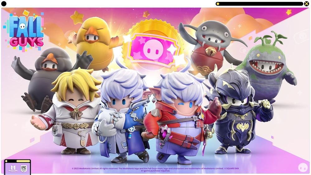 《糖豆人》今日起与《Final Fantasy XIV》合作推出「光之战士套装」