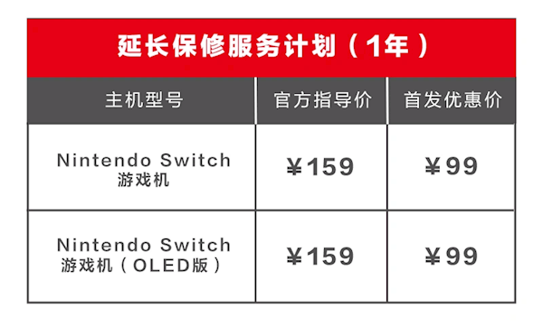 159元延保1年：腾讯Switch延长保修计划暂停销售
