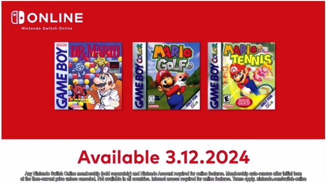 任天堂在其 Nintendo Switch Online 服务中添加了三款经典的马里奥 Game Boy 游戏
