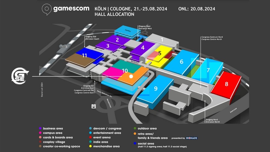 【GC 24】GSE 越洋出展 Gamescom 2024 公布摊位图与现场特典