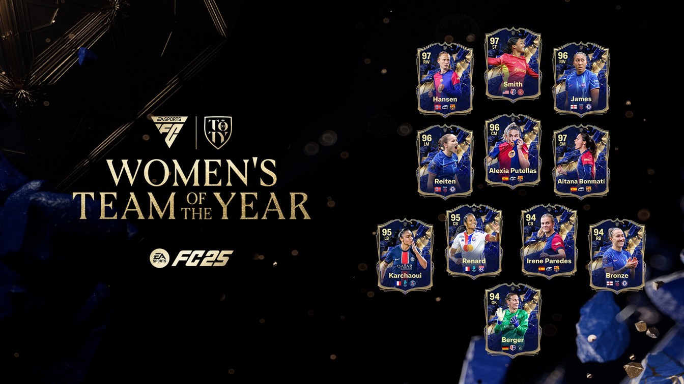 《EA SPORTS FC》年度最佳球队揭晓 向 2024 杰出男女球员致敬